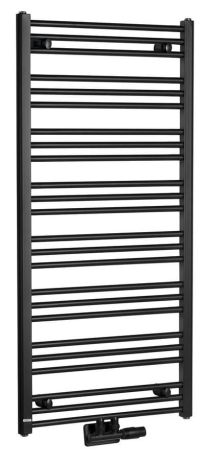 Przejdź do produktu ALBRECHT grzejnik  600x1250 mm, podłączenie środkowe, czarny mat