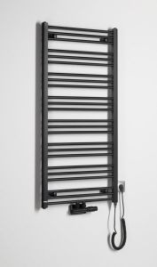 Grzałka elektryczna bez termostatu, kabel spiralny/czarny, 400 W