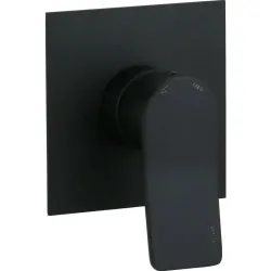 Czarna bateria prysznicowa podtynkowa Paffoni Tilt TI010NO