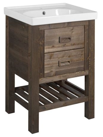 Przejdź do produktu BRAND szafka pod umywalkę 56x83x43cm, świerk bejcowany