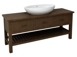BRAND szafka umywalkowa 160x73x50cm, świerk bejcowany