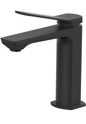 Czarna bateria umywalkowa stojąca 15 cm Paffoni Tilt TI071NO