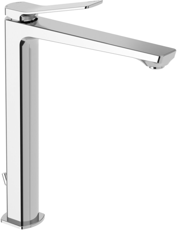 Bateria umywalkowa stojąca wysoka 30 cm z korkiem Paffoni Tilt TI081KCR chrom