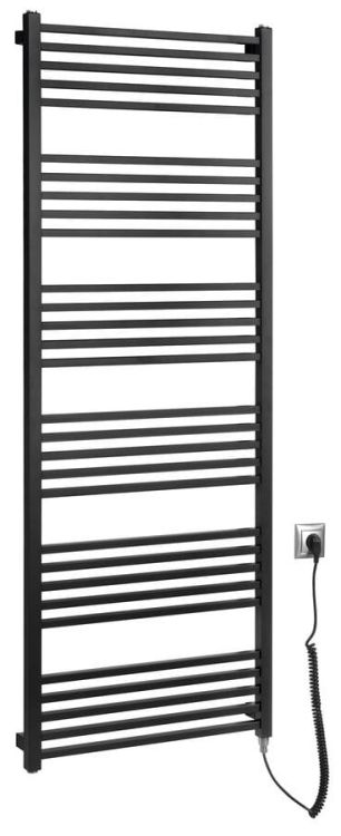 METRO-E grzejnik elektryczny 600x1620 mm, 800 W, czarny mat