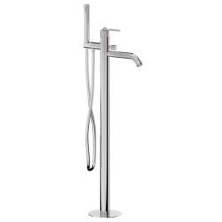 Bateria wannowa wolnostojąca 103 cm ze słuchawką prysznicową Daniel Brooklyn BY678CR chrom