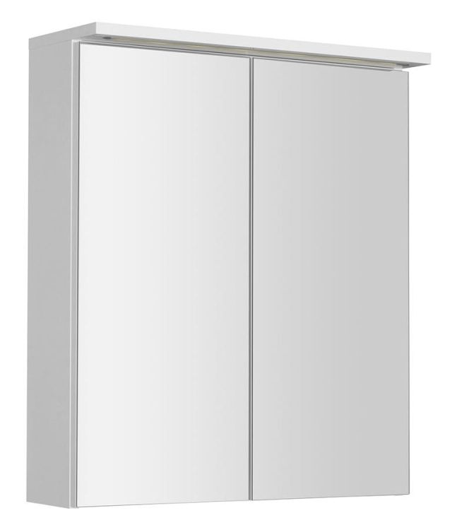 KAWA STRIP szafka z lustrem, oświetlenie LED 60x70x22cm, biały