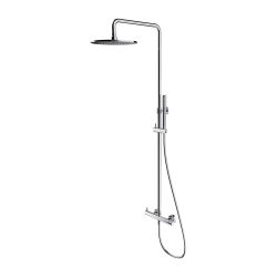 Kolumna prysznicowa z okrągłą deszczownicą 25 cm i baterią prysznicową Omnires Y1244MCR chrom