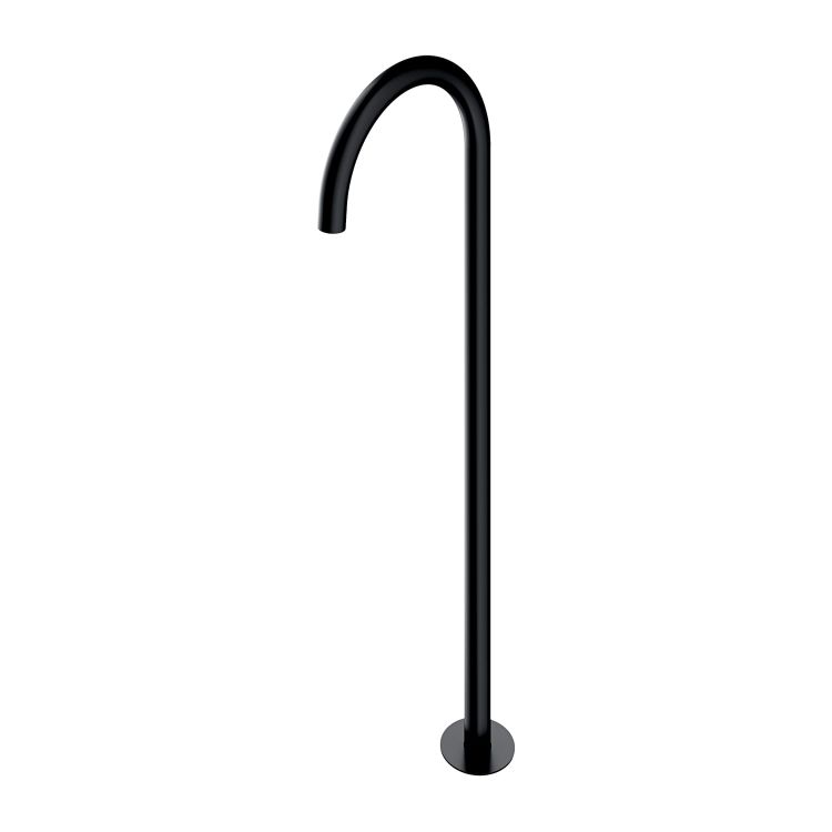 Czarna bateria wannowa wolnostojąca 71 cm Omnires Y WWYBL