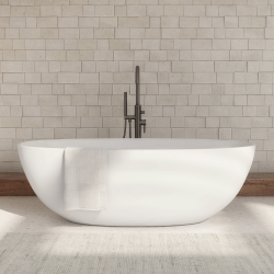 Wanna wolnostojąca 160x75 cm Omnires SHELL M+ SHELLWWBM biały mat