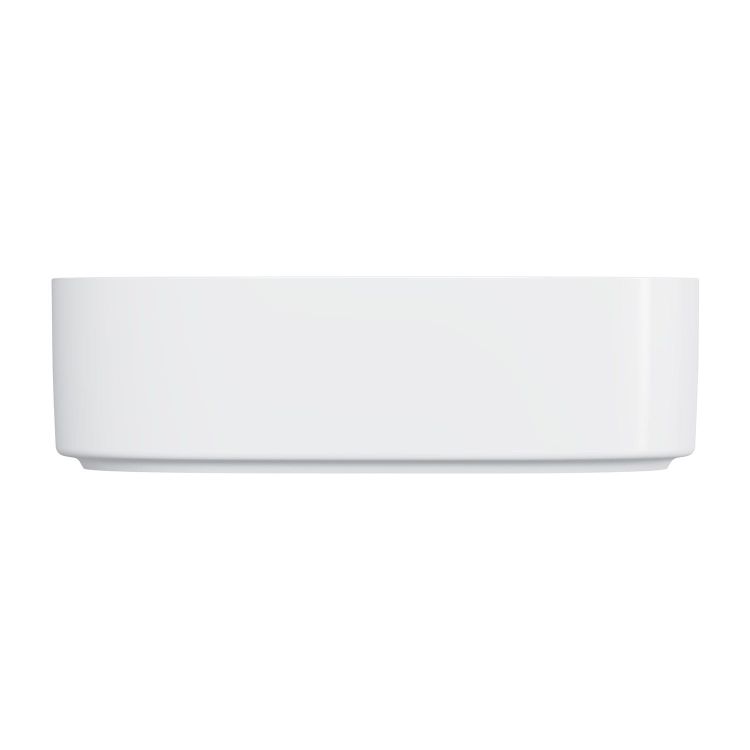 Umywalka nablatowa owalna 46x31 cm Omnires MESA MESA460BP biały połysk