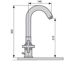 Bateria umywalkowa stojąca bez korka Emmevi Spirit New 31003CR chrom