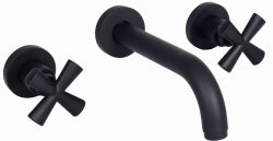 Bateria umywalkowa podtynkowa z wylewką 18 cm Emmevi Spirit New 31155NO czarny mat