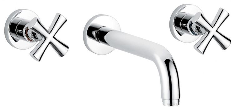 Bateria umywalkowa podtynkowa z wylewką 18 cm Emmevi Spirit New 31155CR chrom