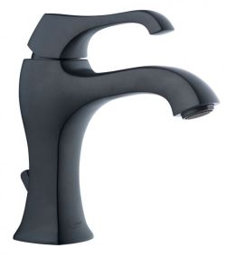 Bateria umywalkowa 18 cm z korkiem Emmevi Ares 76003NO czarny mat