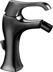 Bateria bidetowa z korkiem Emmevi Ares 76004NO czarny mat