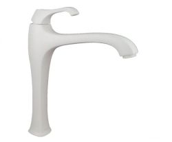 Bateria umywalkowa wysoka z korkiem Emmevi Ares 76006BO biały mat