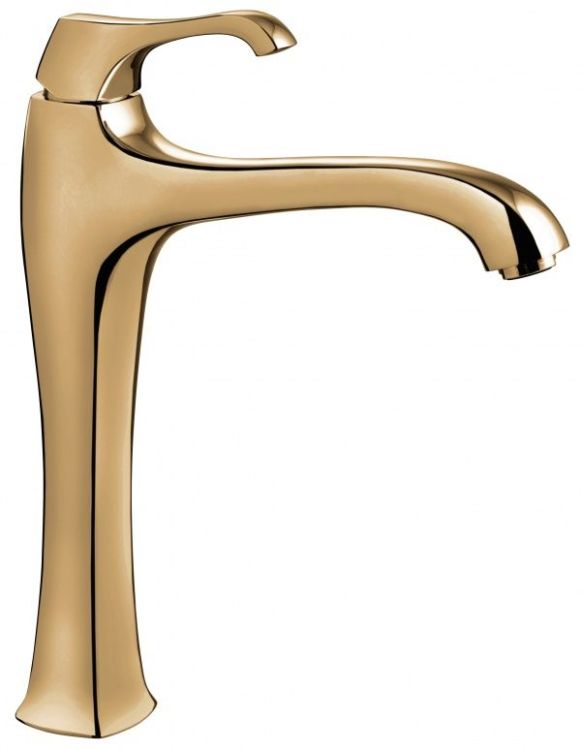 Bateria umywalkowa wysoka z korkiem Emmevi Ares 76006BR bronzo