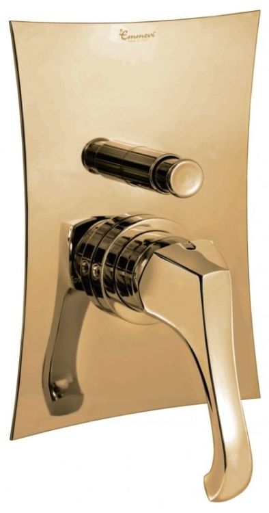 Bateria podtynkowa 2-drożna z przełącznikiem Emmevi Ares 76019BR bronzo