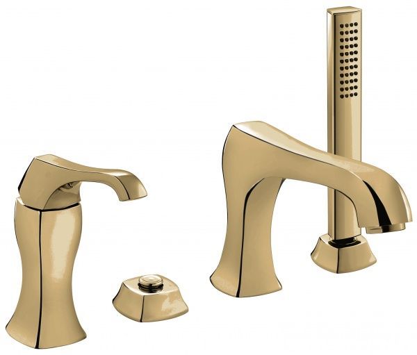 Bateria wannowa 4-otworowa Emmevi Ares 76120BR bronzo