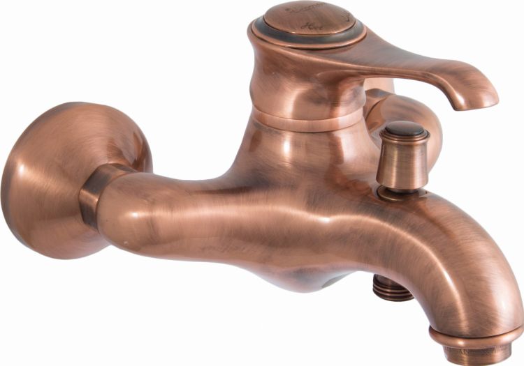 Bateria wannowa ścienna Emmevi Tiffany 6001RA miedź