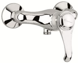 Bateria natryskowa ścienna Retro Emmevi Tiffany 6002CR chrom
