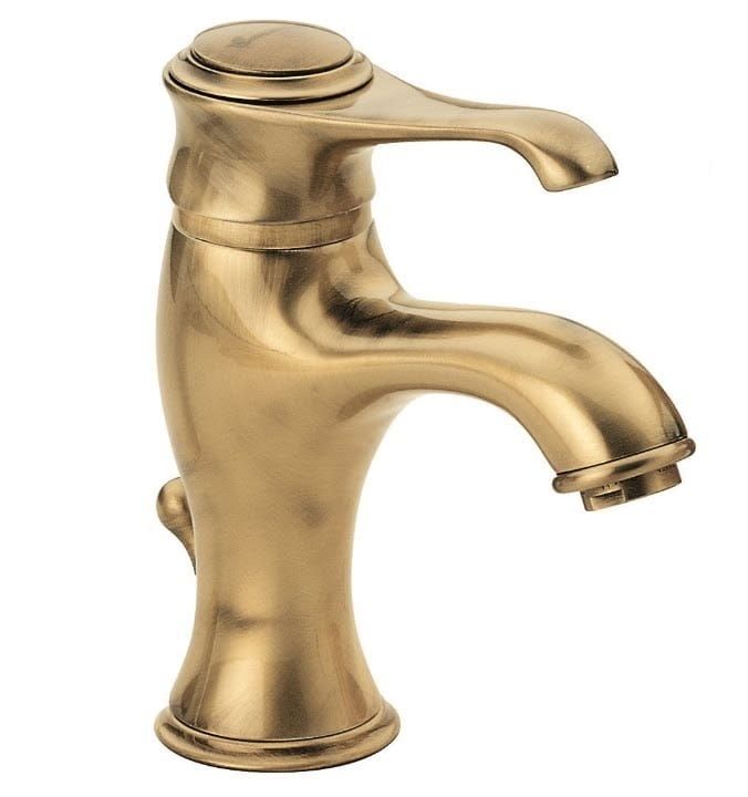 Bateria umywalkowa stojąca z korkiem Emmevi Tiffany 6003BR bronzo