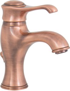 Bateria umywalkowa stojąca z korkiem Emmevi Tiffany 6003RA miedź