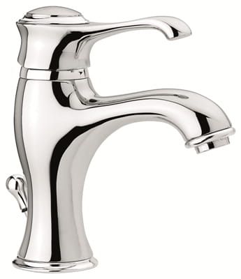 Retro bateria umywalkowa stojąca 18 cm z korkiem automatycznym Emmevi Tiffany chrom 6003CR