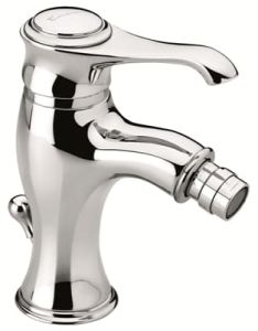 Bateria bidetowa stojąca 17 cm z korkiem automatycznym Emmevi Tiffany 6004CR chrom