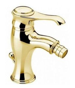 Bateria bidetowa stojąca 17 cm z korkiem automatycznym Emmevi Tiffany 6004OR złoty