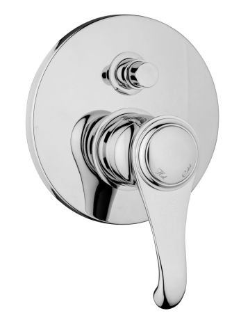 Przejdź do produktu Zestaw natryskowy podtynkowy Retro z deszczownicą 20 cm i drążkiem prysznicowym Emmevi Tiffany TIF015ZN1A.CR chrom połysk