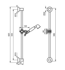 Drążek prysznicowy Emmevi C02541