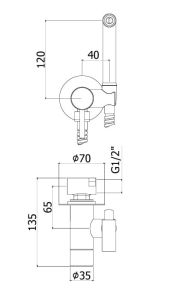 Bateria bidetowa podtynkowa Paffoni ZDUP110