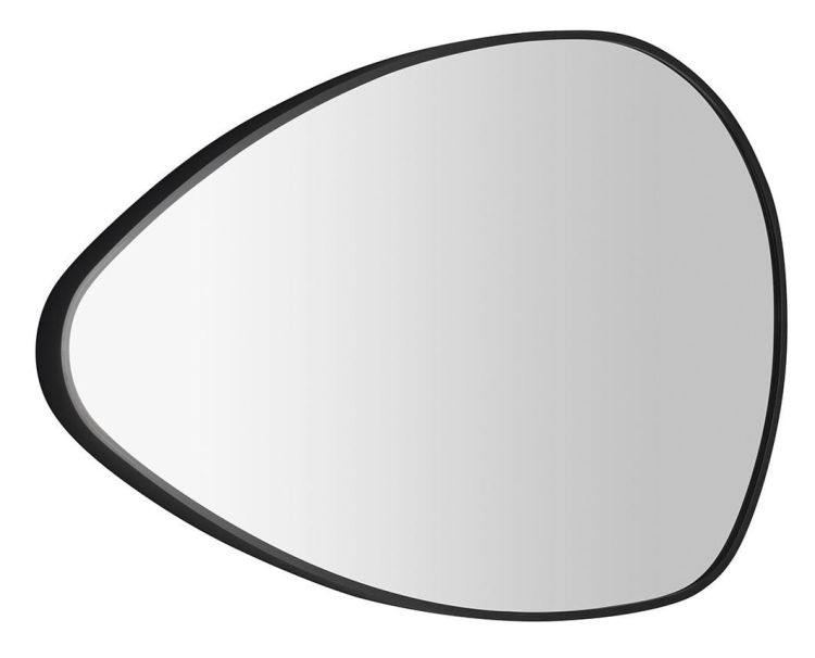 Lustro STEN w ramie 80x51cm, czarny mat