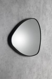 Lustro STEN w ramie 80x51cm, czarny mat