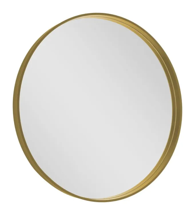 NOTION okrągłe lustro w ramie, ø 70cm, złoty mat
