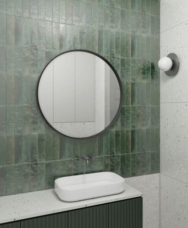 Przejdź do produktu NOTION lustro w ramie, ø 60cm, czarny mat