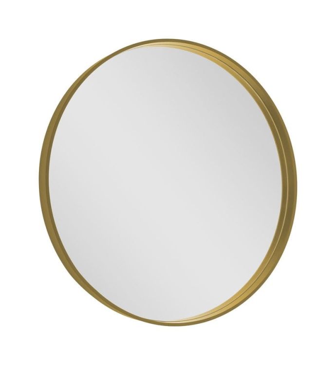 NOTION okrągłe lustro w ramie, ø 60cm, złoty mat