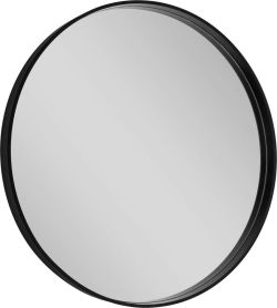 NOTION okrągłe lustro w ramie, ø 80cm, czarny mat