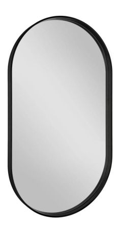 Przejdź do produktu AVONA lustro w ramie 40x70cm, owalne, czarny mat