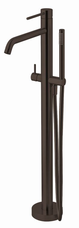 Bateria wannowa wolnostojąca 93 cm kompletna Light LIG032NKNSP czarny nikiel szczotkowany