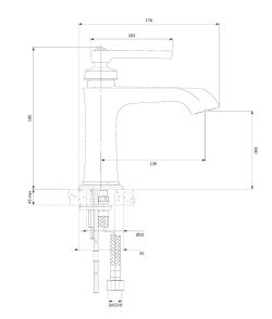 ARMANCE bateria umywalkowa 18cm AM5210