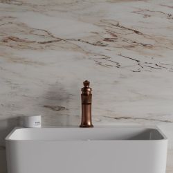 Bateria umywalkowa 16 cm Omnires ART DECO AD5110ORB miedź antyczna