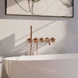 Bateria wannowa 5-otworowa Omnires Y1237/1CPB miedź szczotkowana