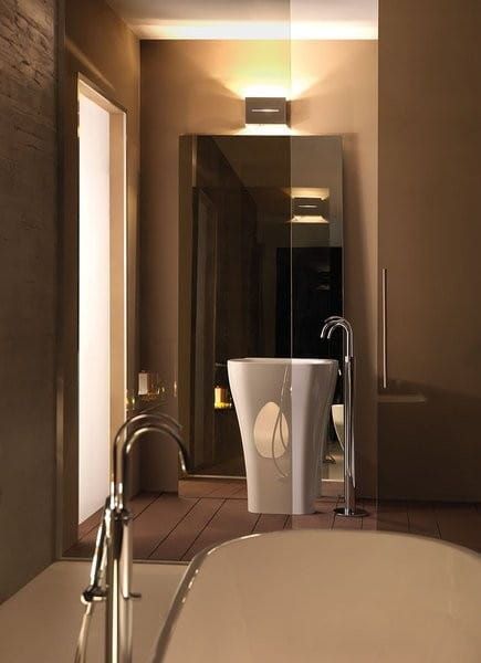 AQUATECH umywalka ceramiczna wolnostojąca 60x85x40cm
