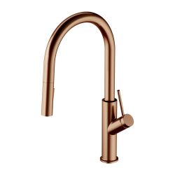 Bateria kuchenna 39 cm Omnires BEND BE6455CPB miedź szczotkowana