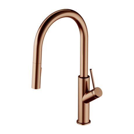 Przejdź do produktu Bateria kuchenna 39 cm Omnires BEND BE6455CPB miedź szczotkowana