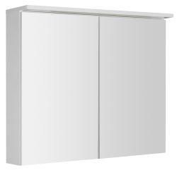 KAWA STRIP szafka z lustrem, oświetlenie LED 80x70x22cm, biały