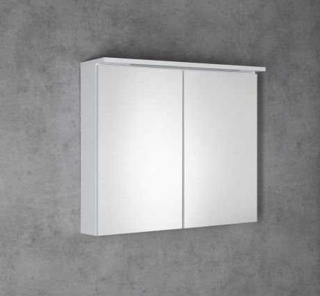 Przejdź do produktu KAWA STRIP szafka z lustrem, oświetlenie LED 80x70x22cm, biały