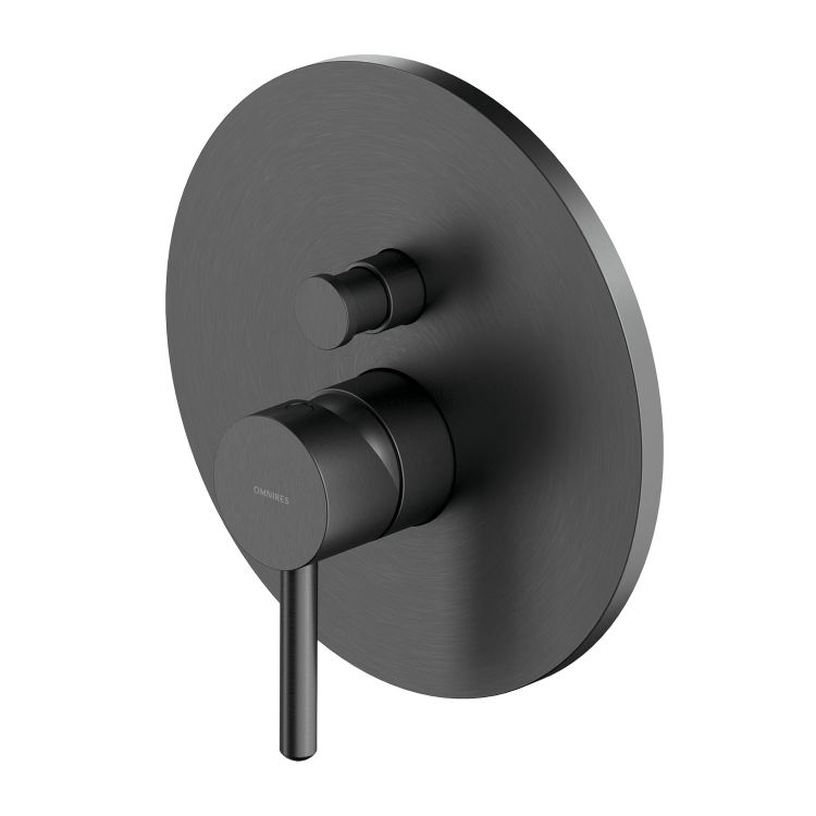 Y bateria prysznicowo-wannowa podtynkowa Omnires Y1235GR grafit